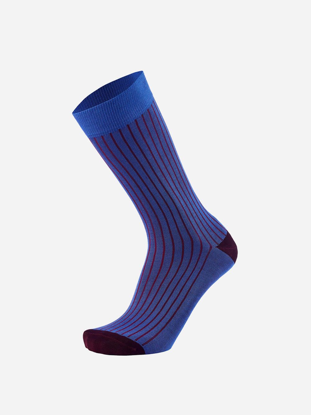 Hidden Stripes Royal Burgundy Socks | Westmister