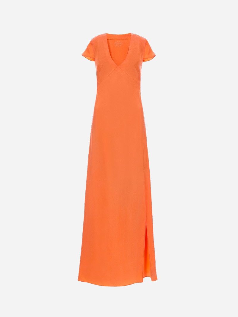 Orange Long Dress | Imauve