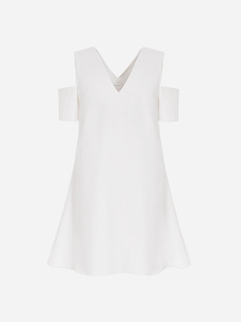 White V Dress | Imauve
