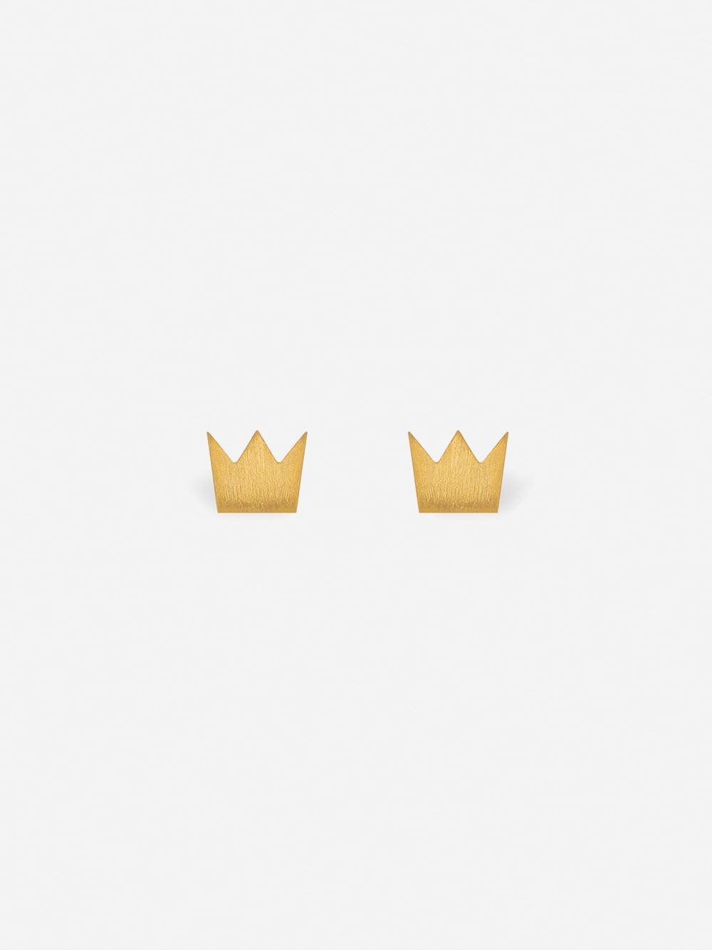 Golden Earrings Full Crown | Coquine Jewelry 