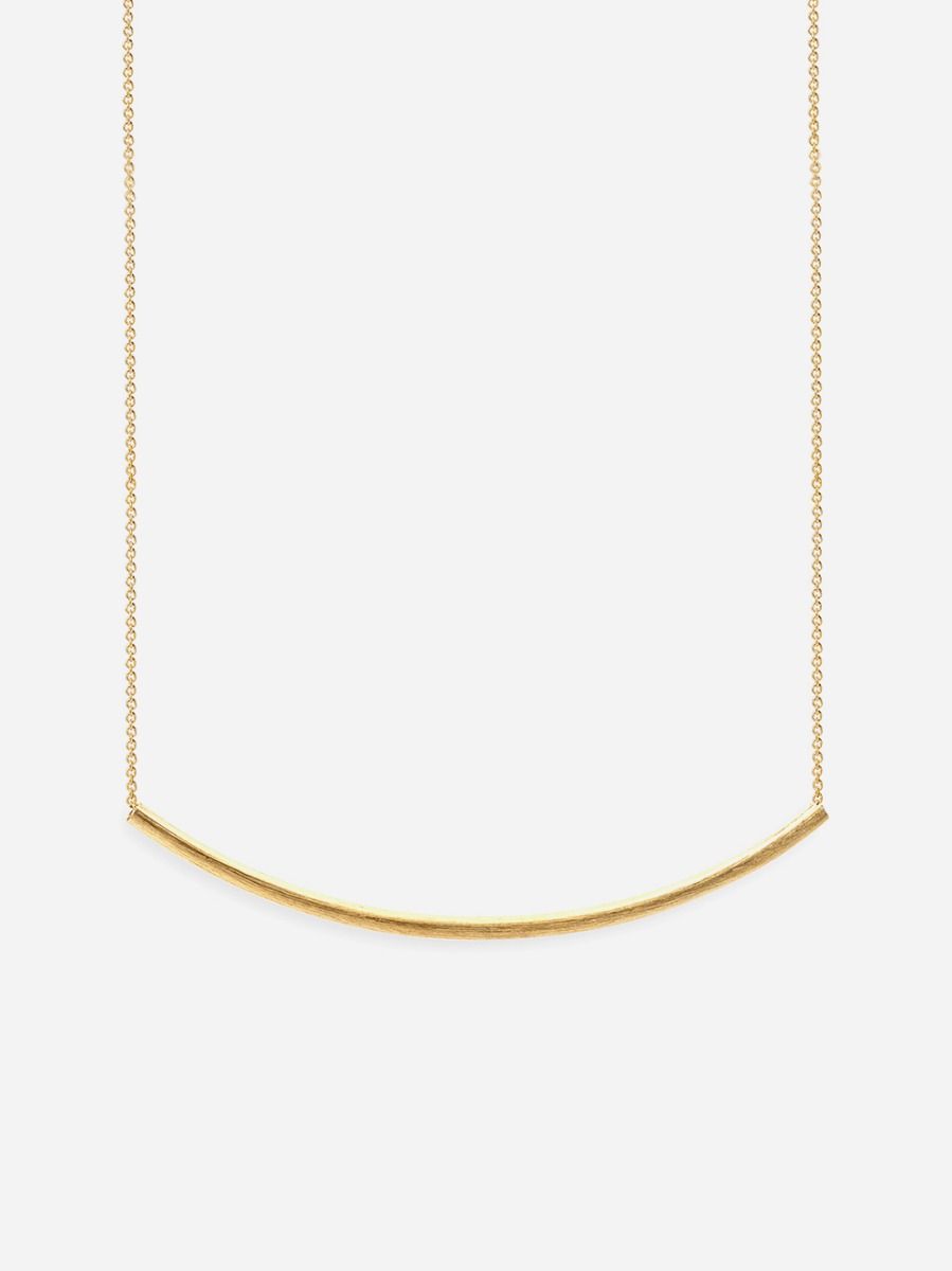 Colar Linear Arco Dourado | Coquine Jewelry