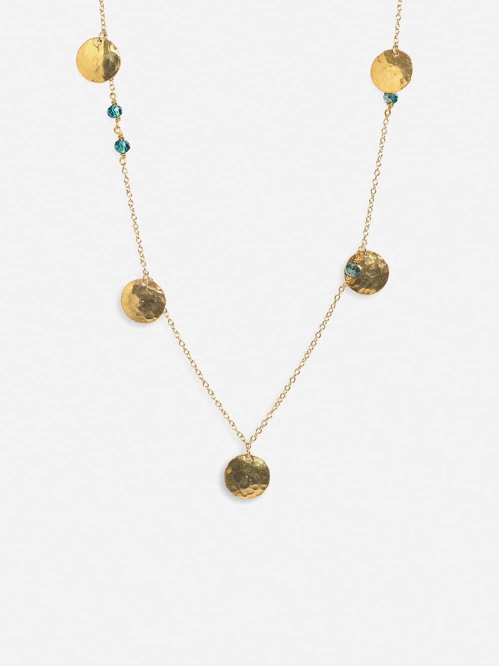 Golden Necklace Boho Medals | Coquine Jewelry