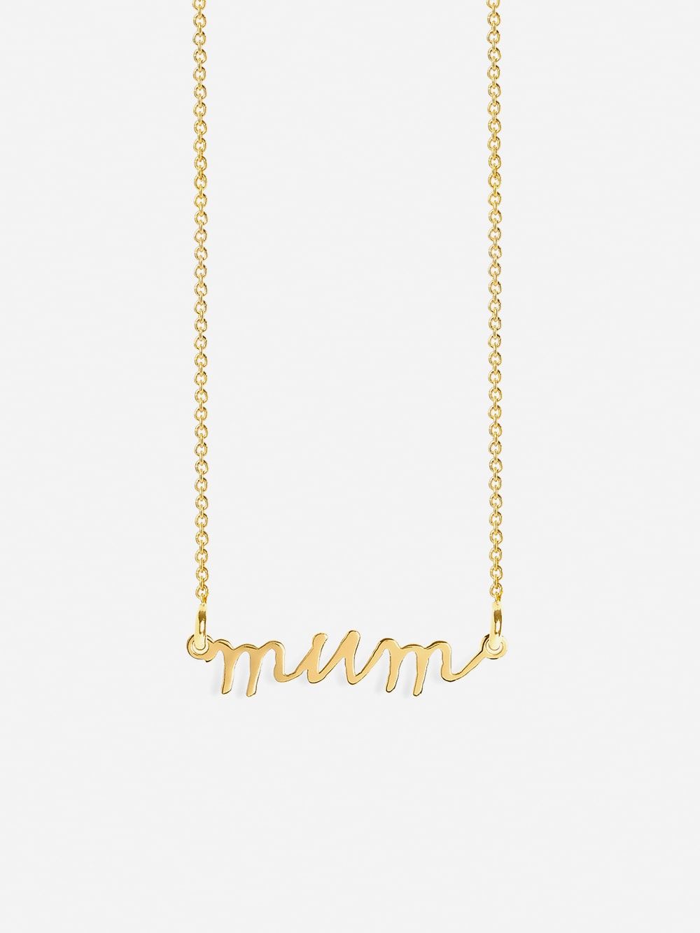 Golden Necklace Mum Handwritten | Coquine Jewelry