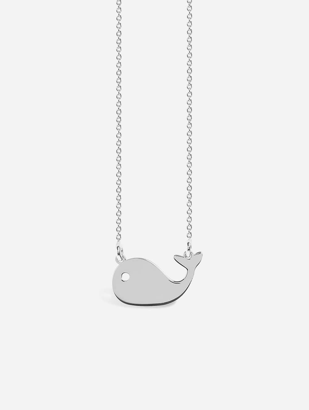 Silver Necklace Whale | Coquine Jewelry