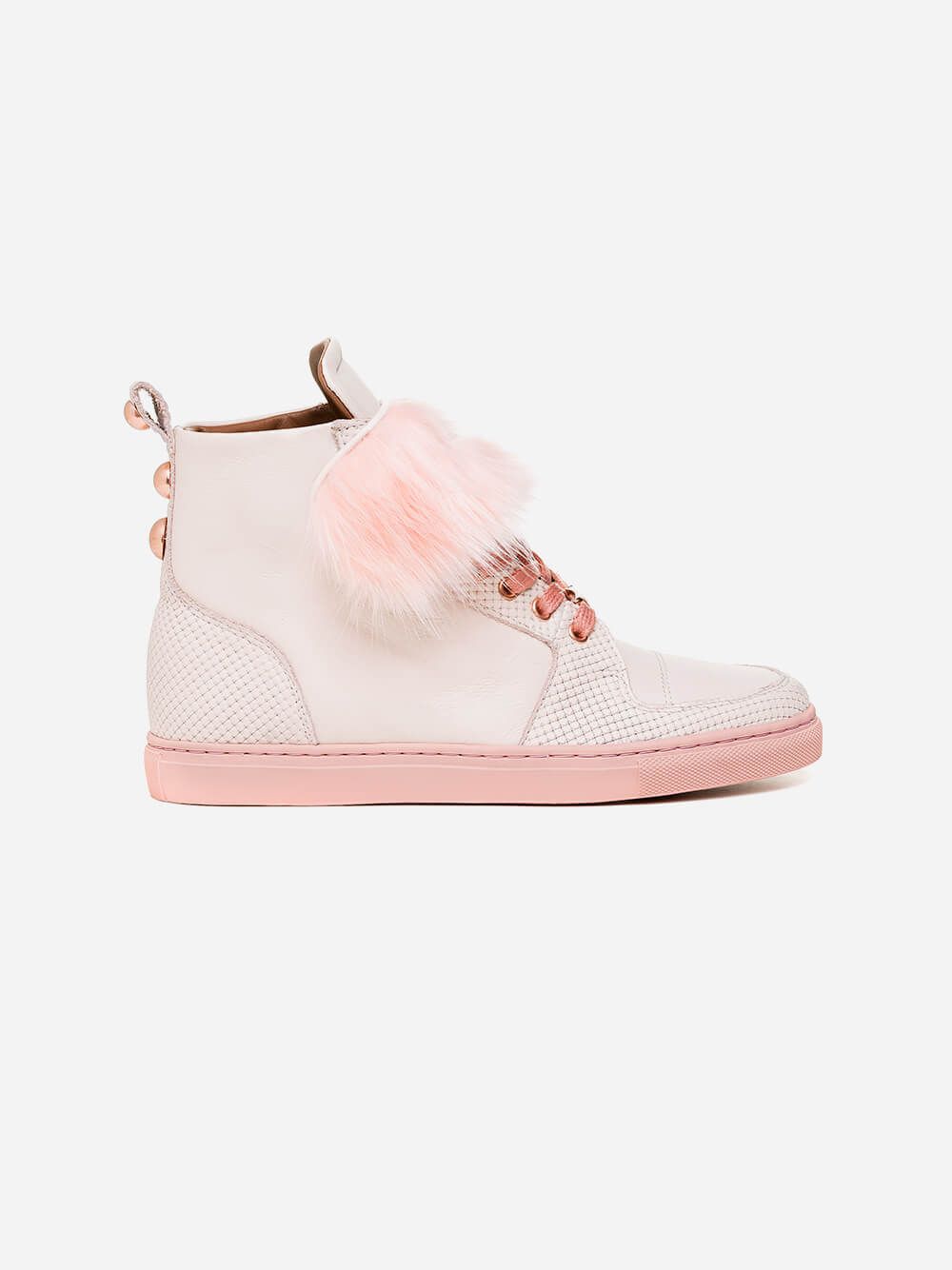 Gala Pink Fur Sneakers | Friendly Fire