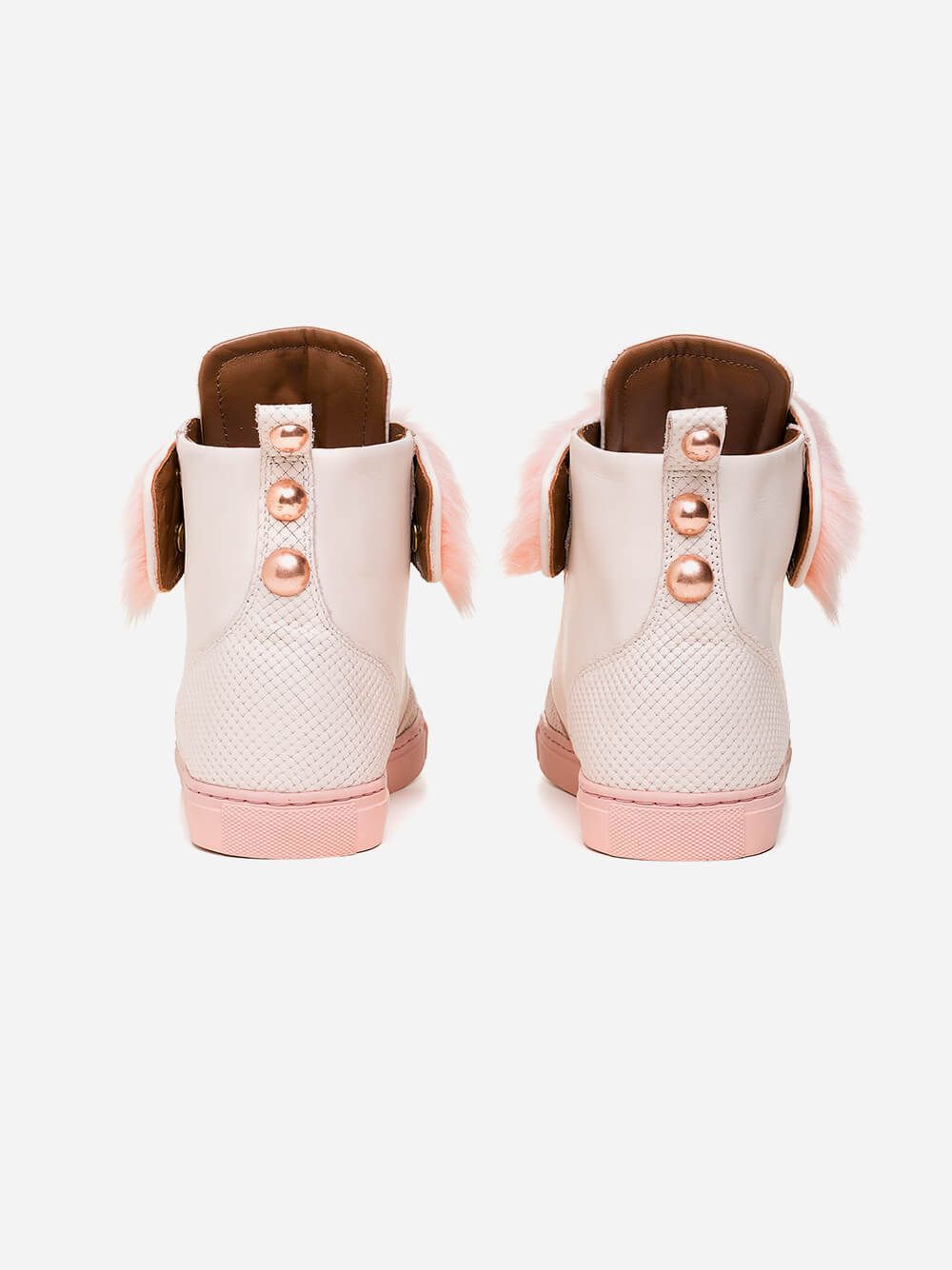 Gala Pink Fur Sneakers | Friendly Fire