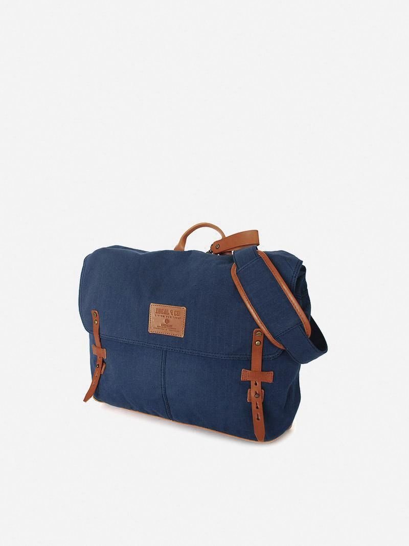 Alcaide Blue Messenger Bag | Ideal & Co