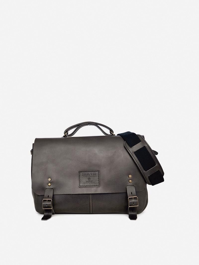Aire Grey Messenger Bag | Ideal & Co