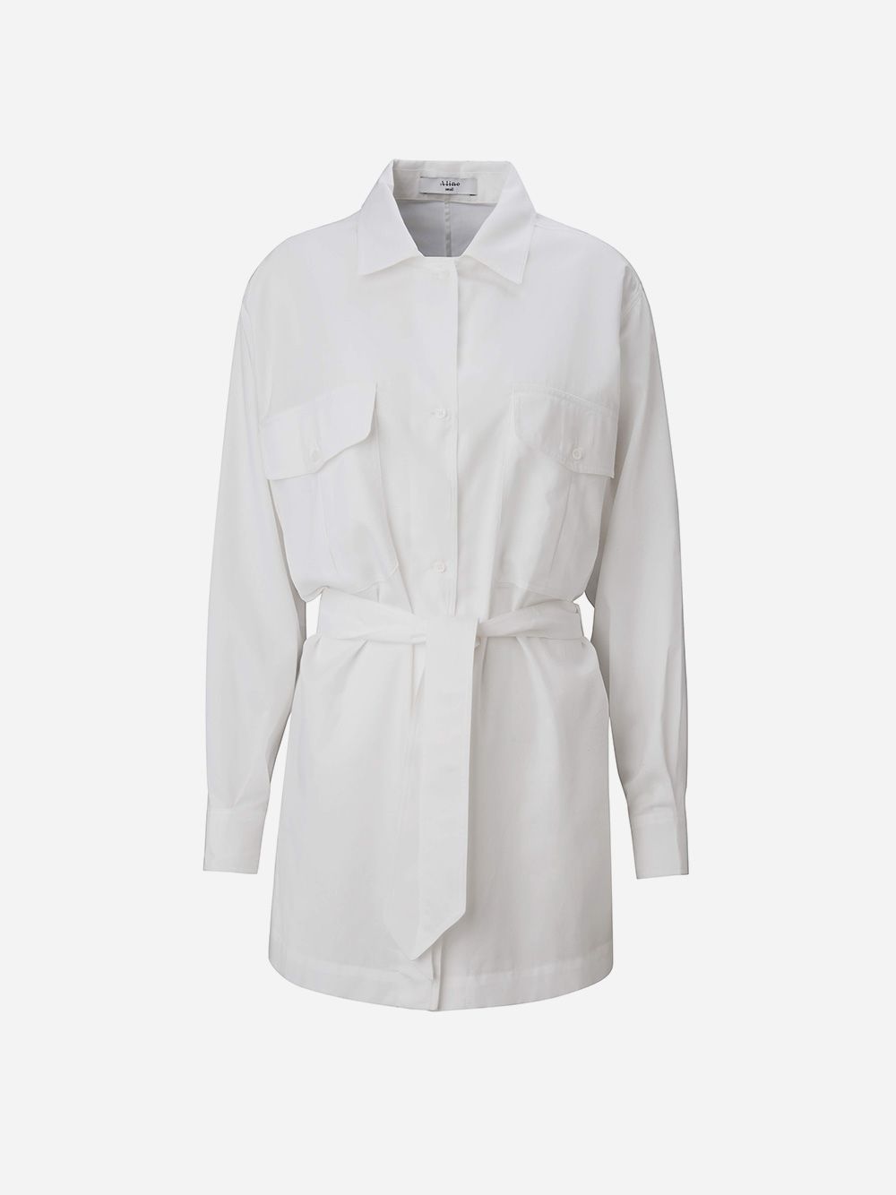 Safari White Shirt with Belt | A-line Clothing