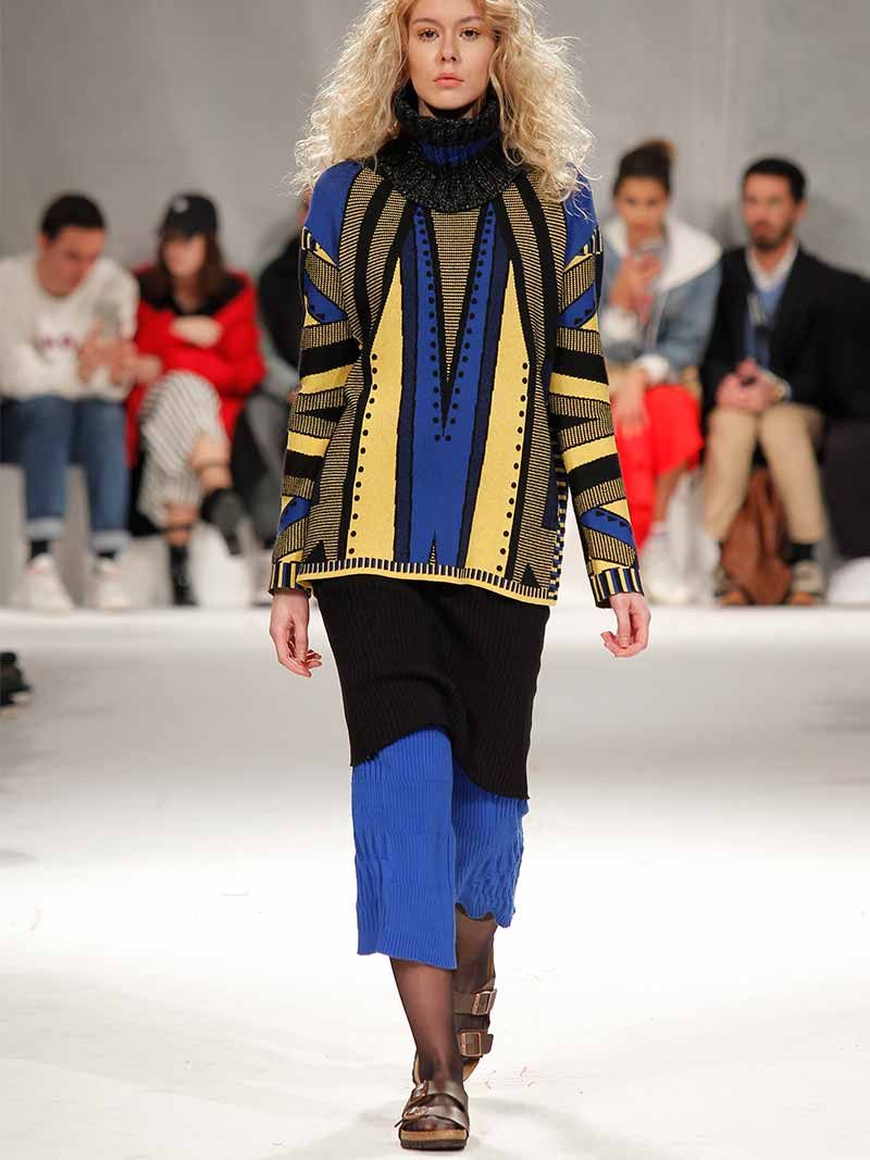 3 Color Jacquard Sweater | Susana Bettencourt