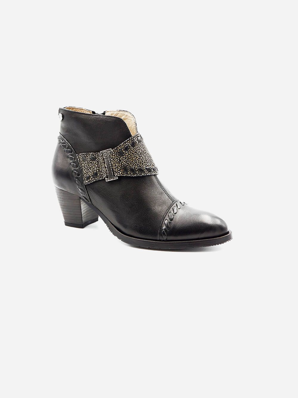 Mareesa Black Ankle Boots | Dkode