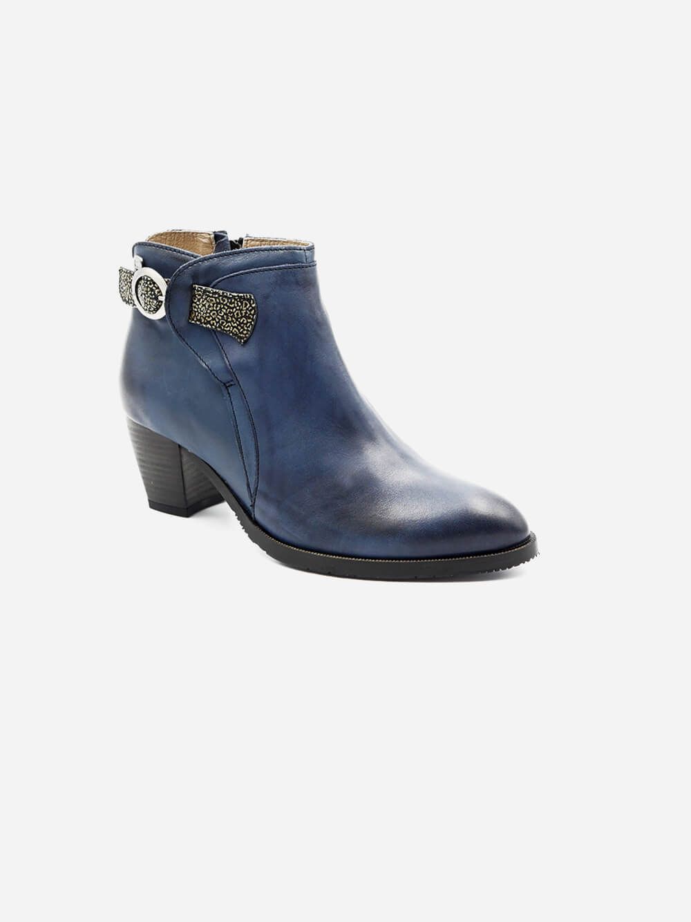 Morgan Blue Ankle Boots | Dkode