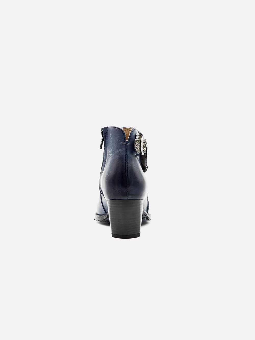 Morgan Blue Ankle Boots | Dkode