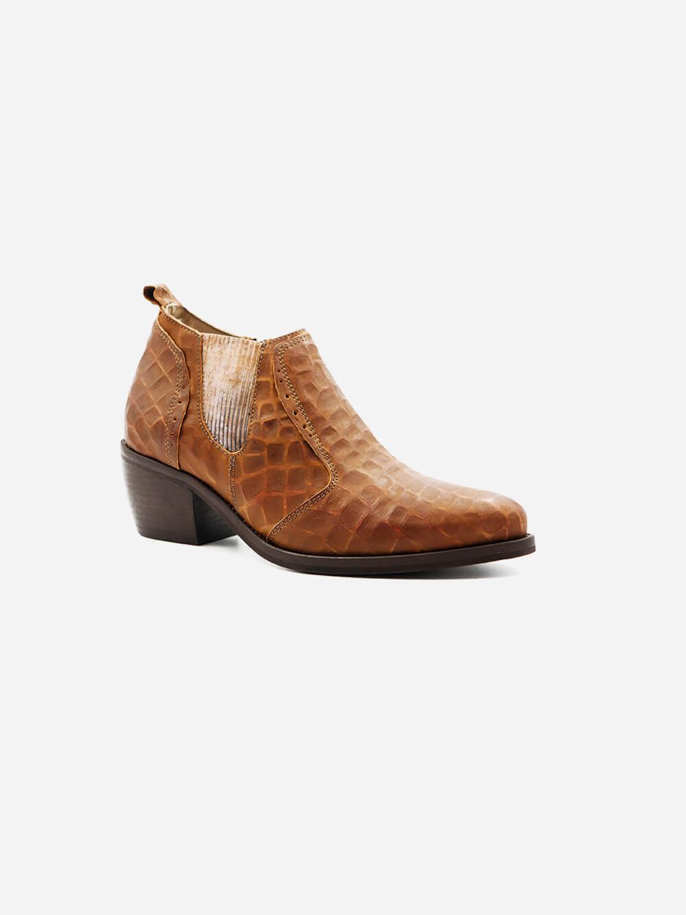 Jade Brown Ankle Boots | Dkode