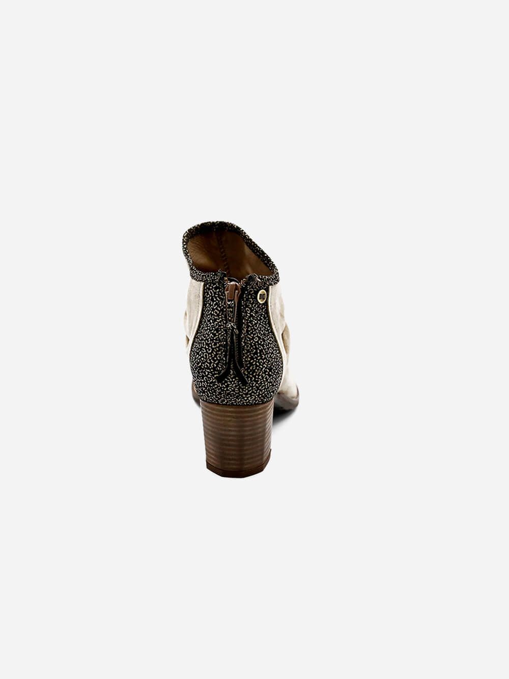 Carter Beige Ankle Boots | Dkode