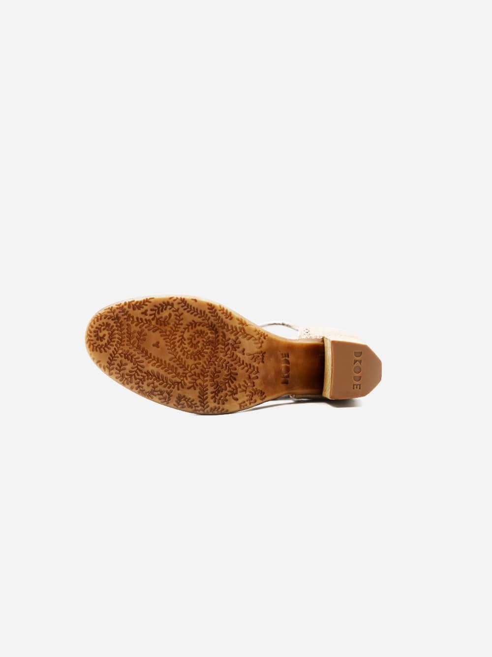 Berthe Red Gold Shoes | Dkode