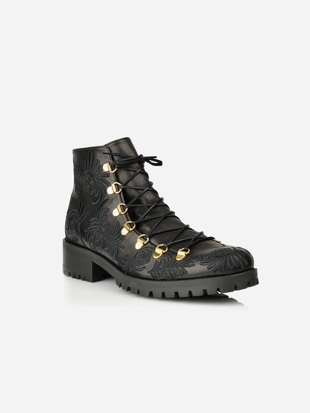 Black Embroidery Boots | JJ Heitor