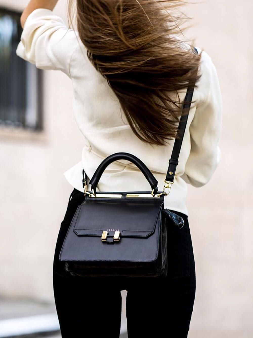 Marlene Black Briefcase Mini Tablet | Maison Héroïne