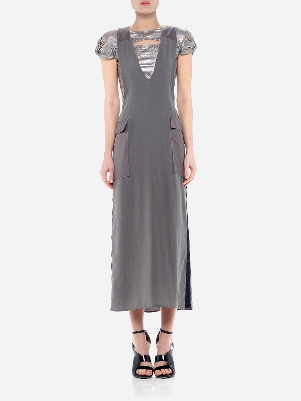 Grey Long Dress | Luis Buchinho