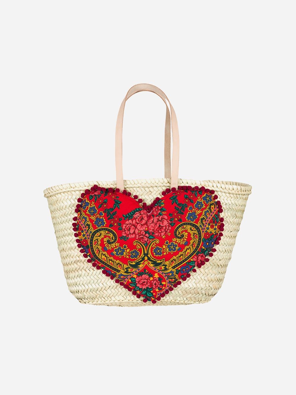 Red Heart of Viana Basket Bag | Carolina Bernardo