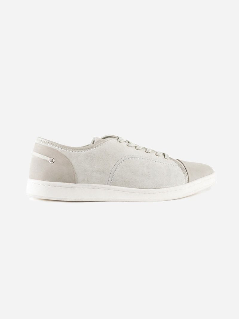 Light Grey Nubuck Sneakers | Lemoke 