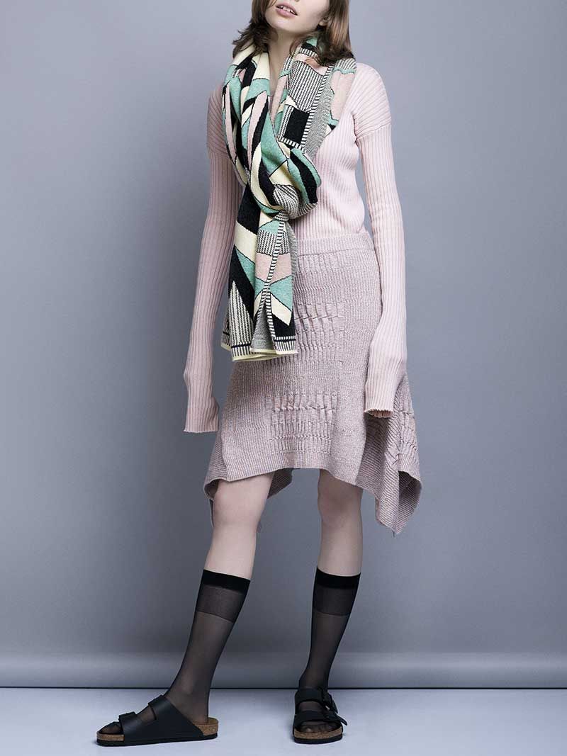 Pink Rib Skirt | Susana Bettencourt
