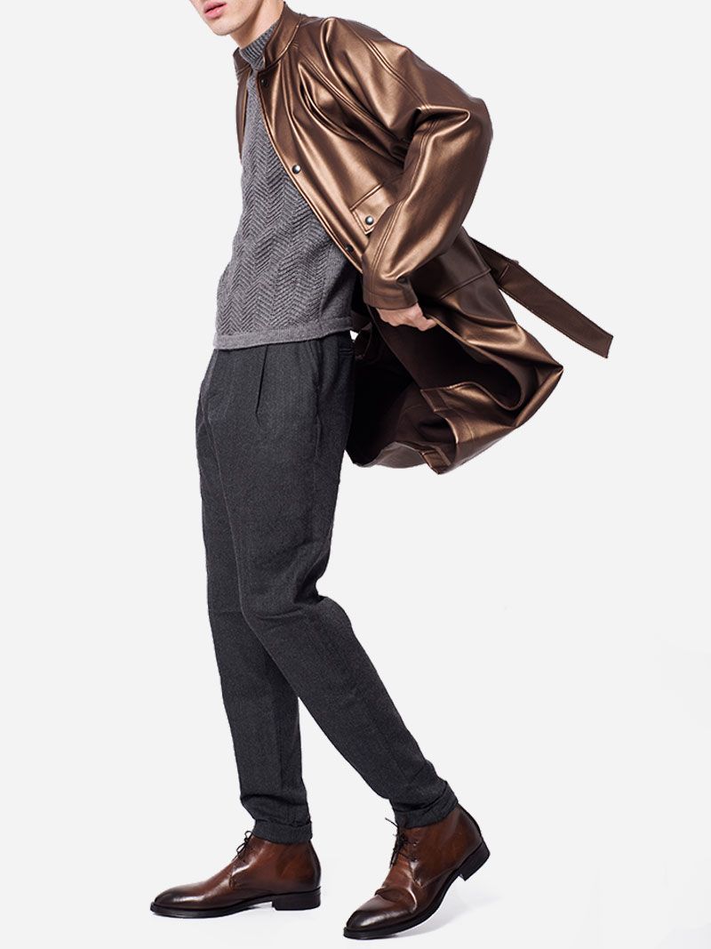 Flannel Grey Trousers | Nair Xavier