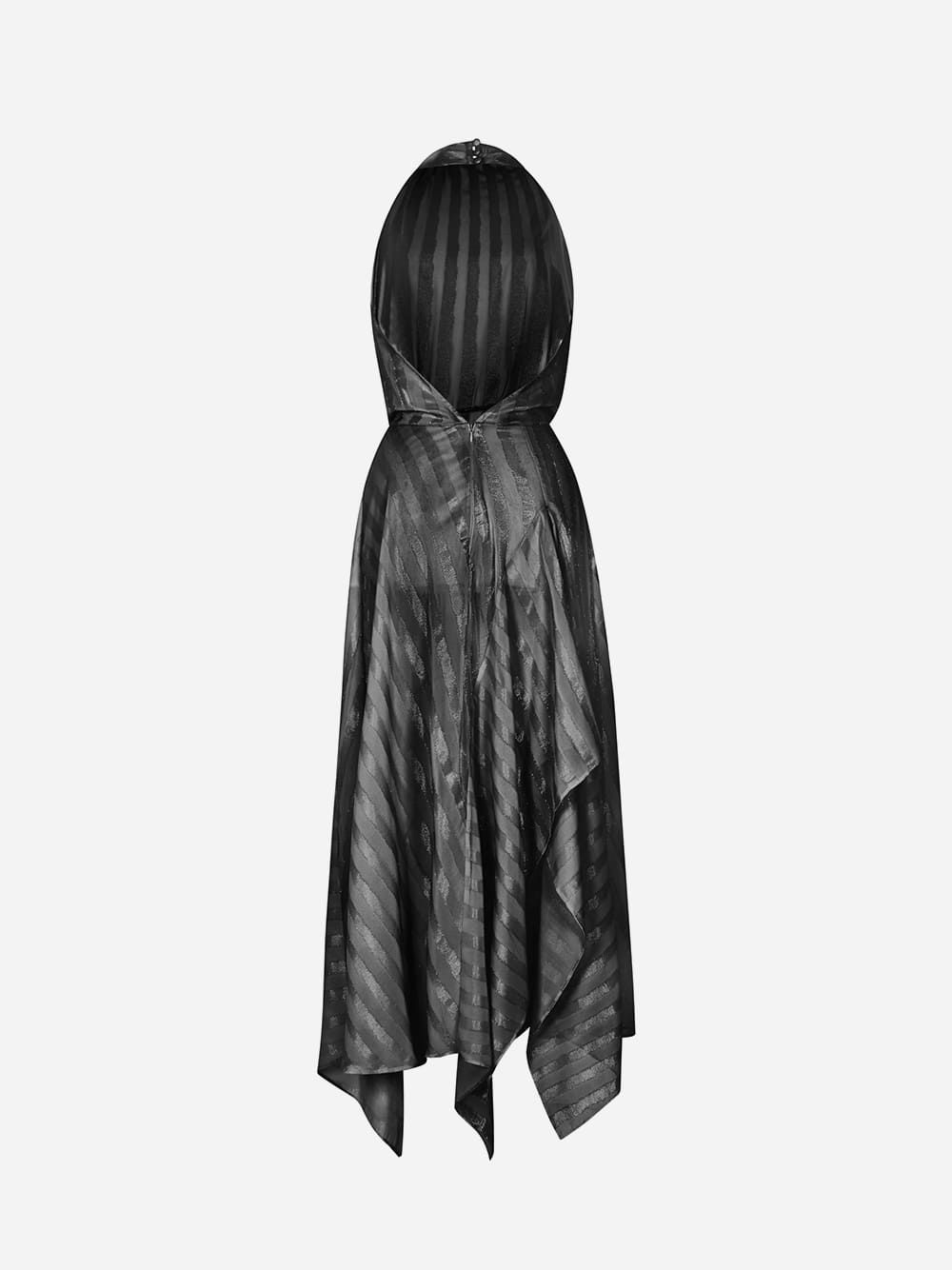 Black Asymmetric Dress | Diogo Miranda 