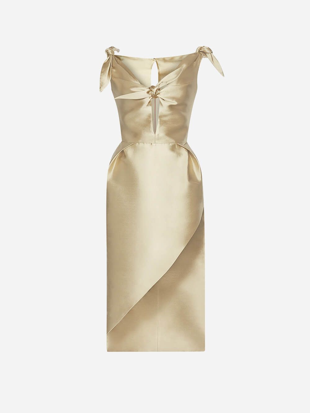 Golden Taffeta Dress | Diogo Miranda 