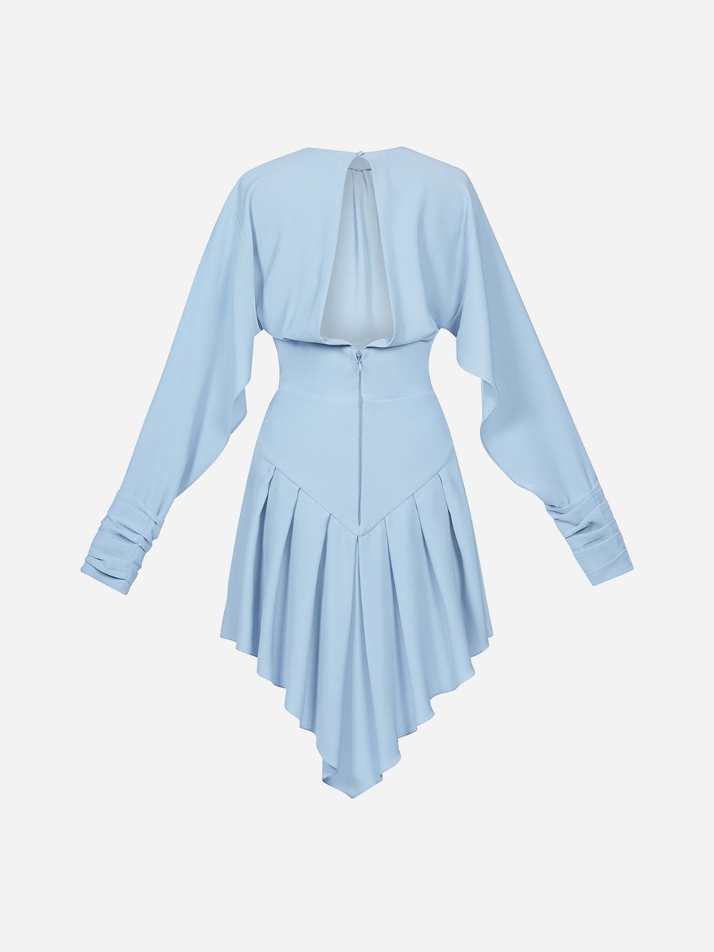 Blue Asymmetric Dress | Diogo Miranda