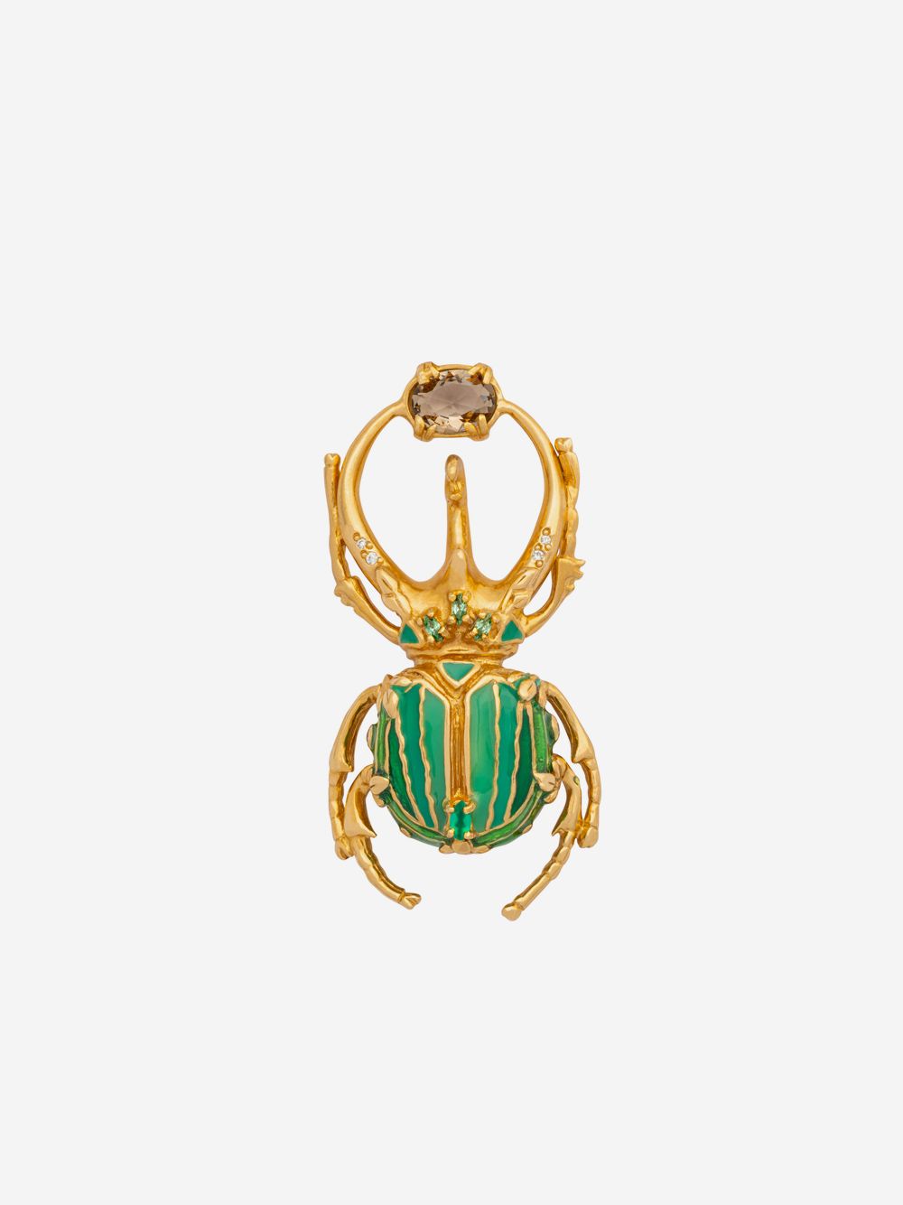 Brincos Verdes Royal enamel Beetle