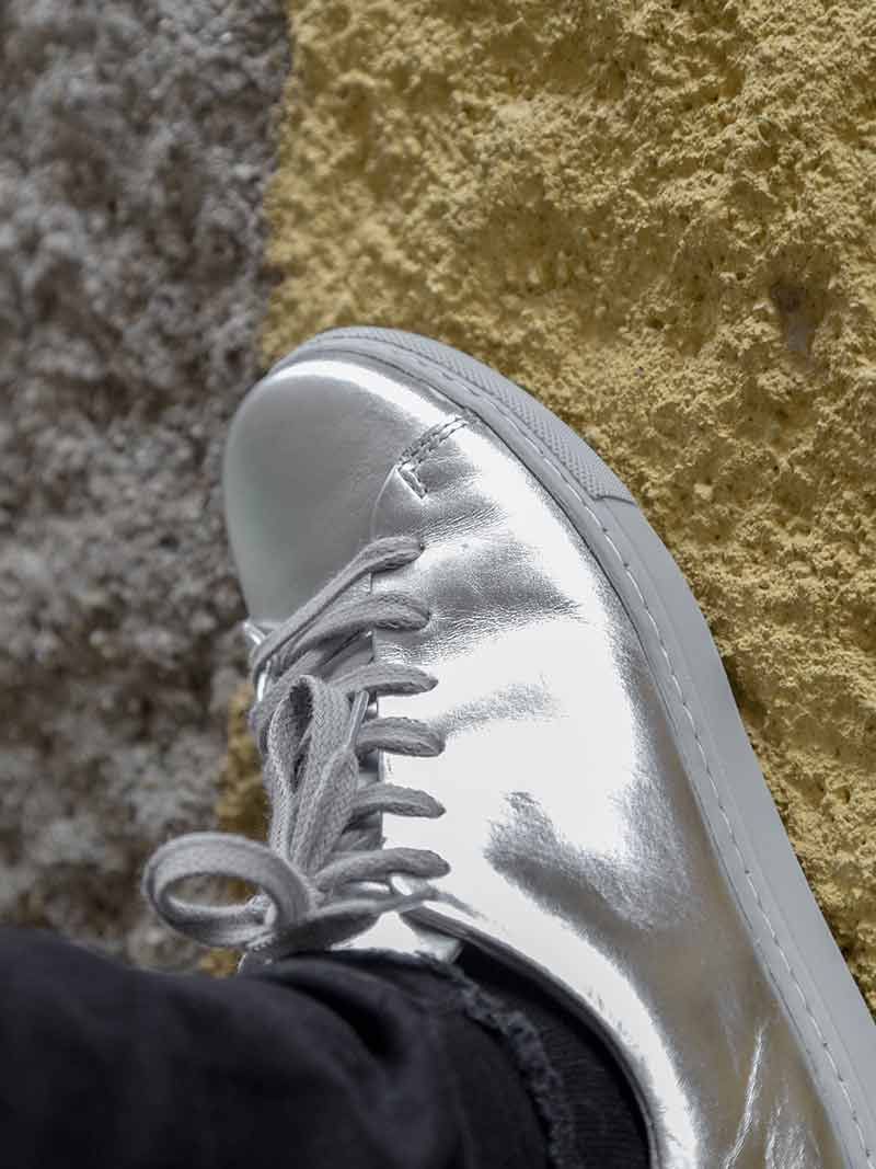 Blank Silver Sneakers | Van Rohe