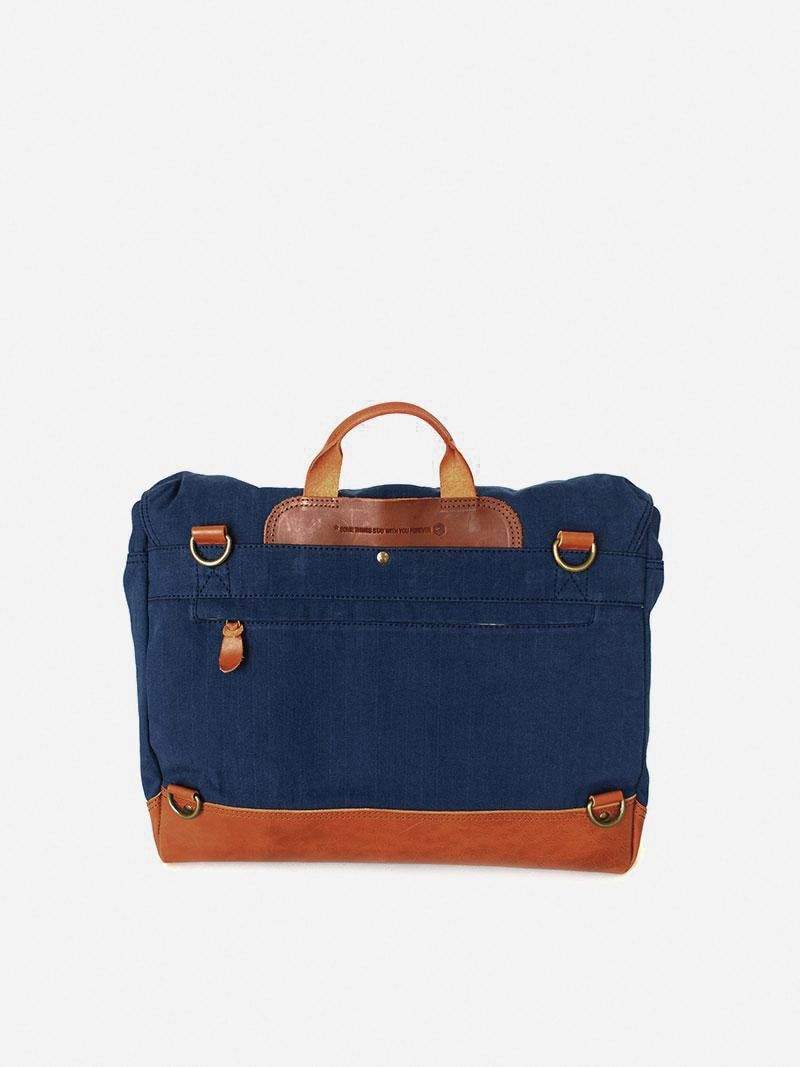 Alcaide Blue Messenger Bag | Ideal & Co
