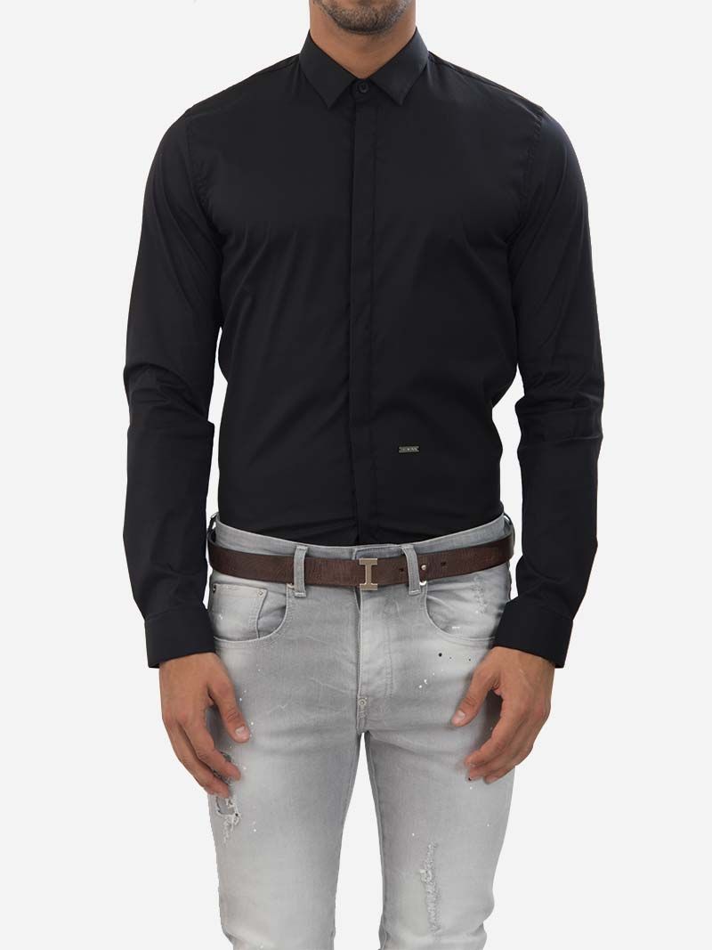 Gentleman Night Blue Shirt | Inimigo Clothing