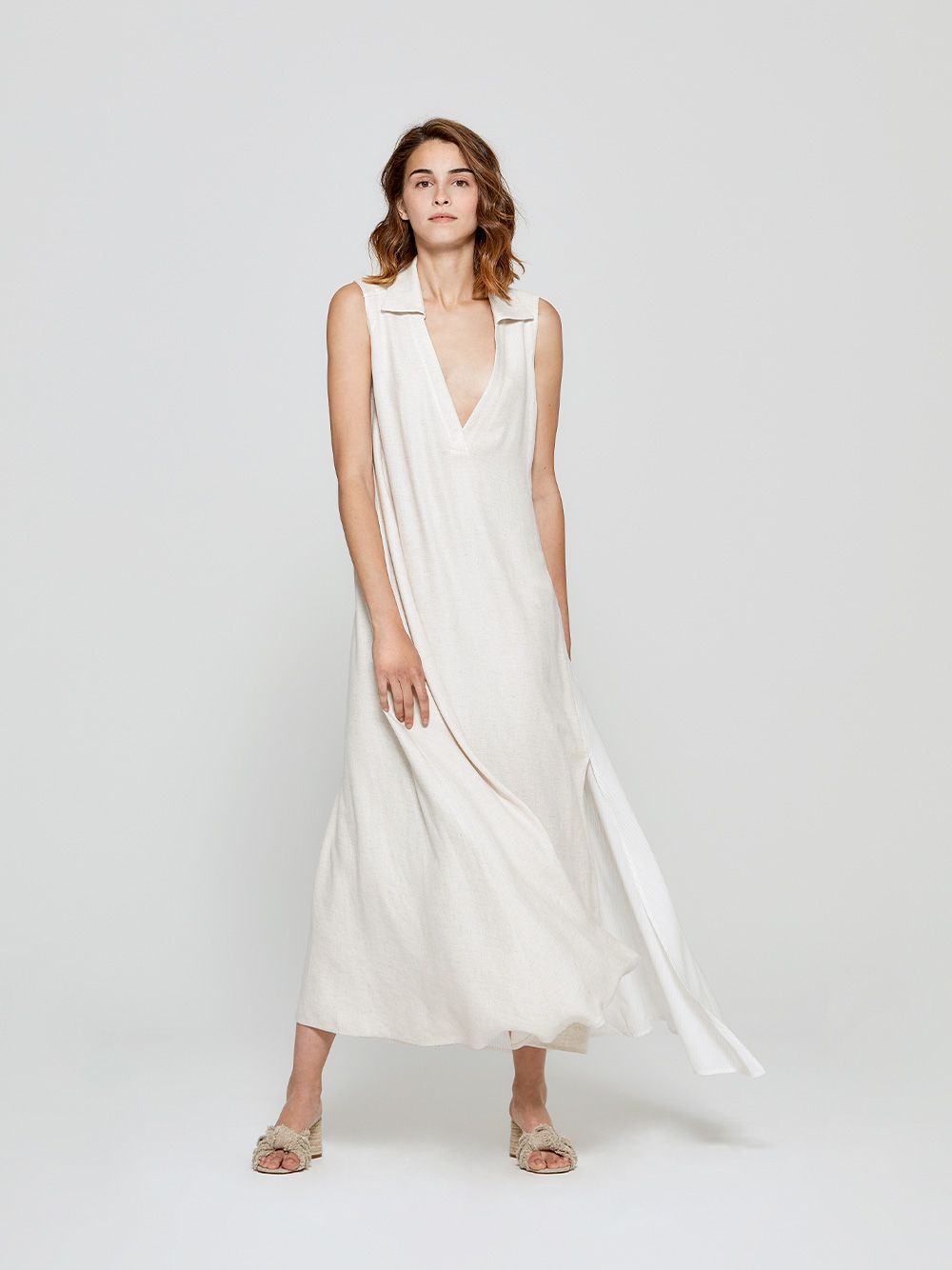Asymmetrical Sleeveless Dress | A-line Clothing