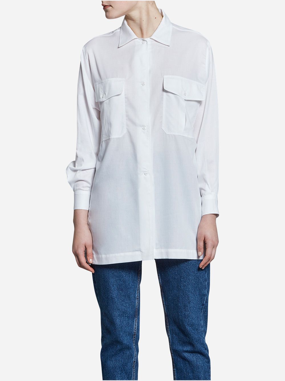 Camisa Branca Safari com Cinto | A-line Clothing