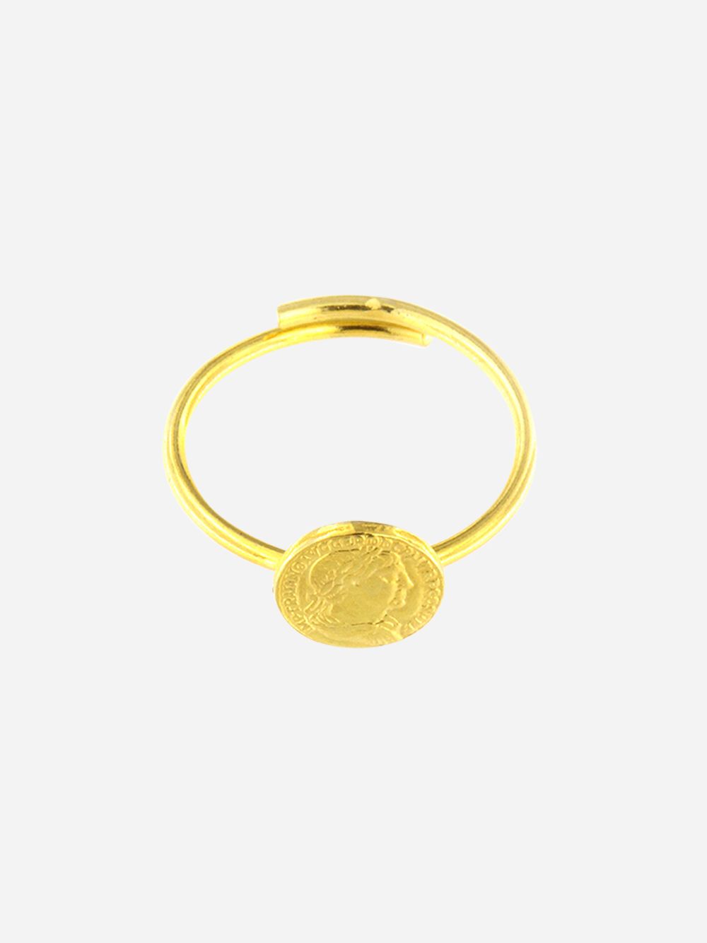Mini Coin Gold Ring | Mesh Jewellery 
