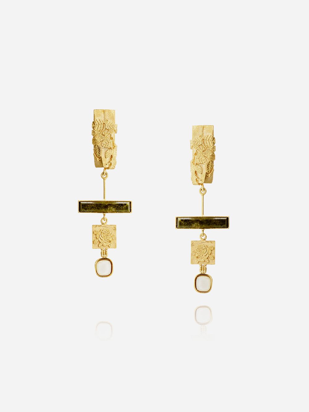 Articulated parfum earrings
