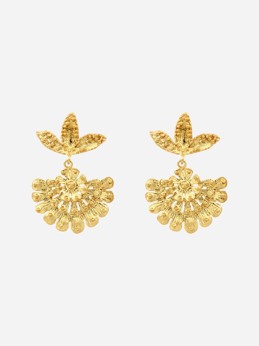 Long Rosacea Earrings | Mesh Jewellery
