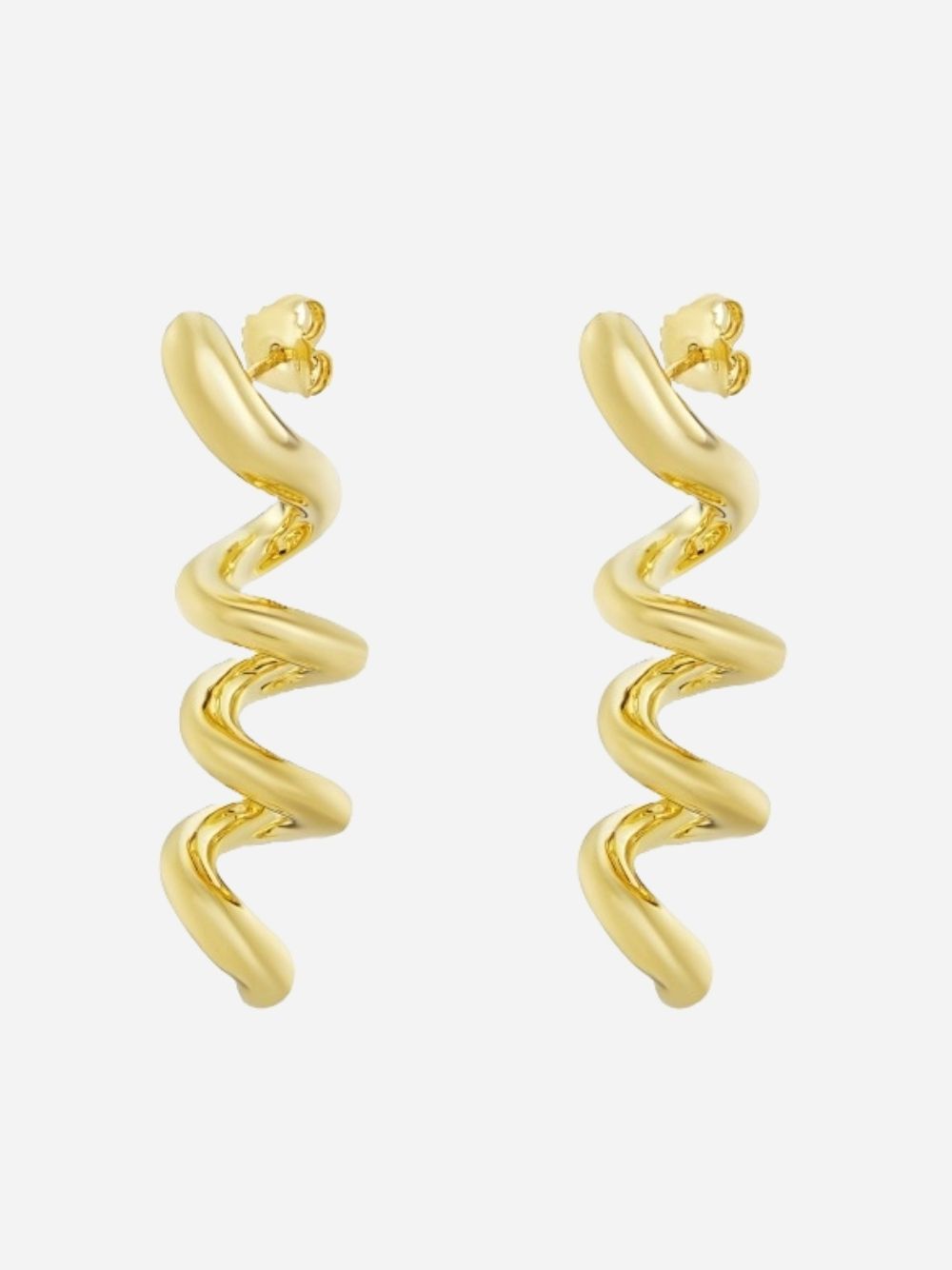 Gold Fusilli Earrings