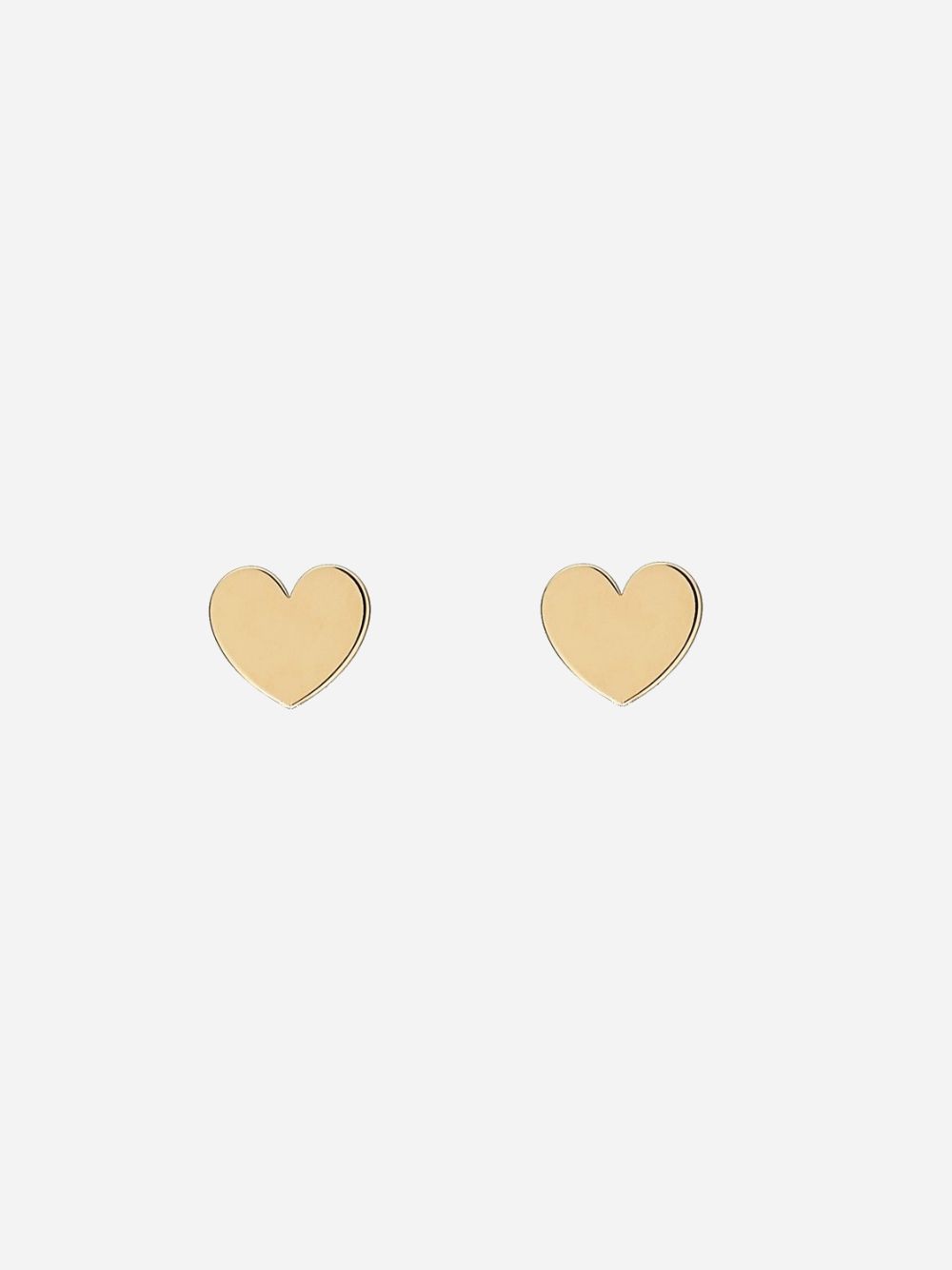 Golden Love Heart Earrings