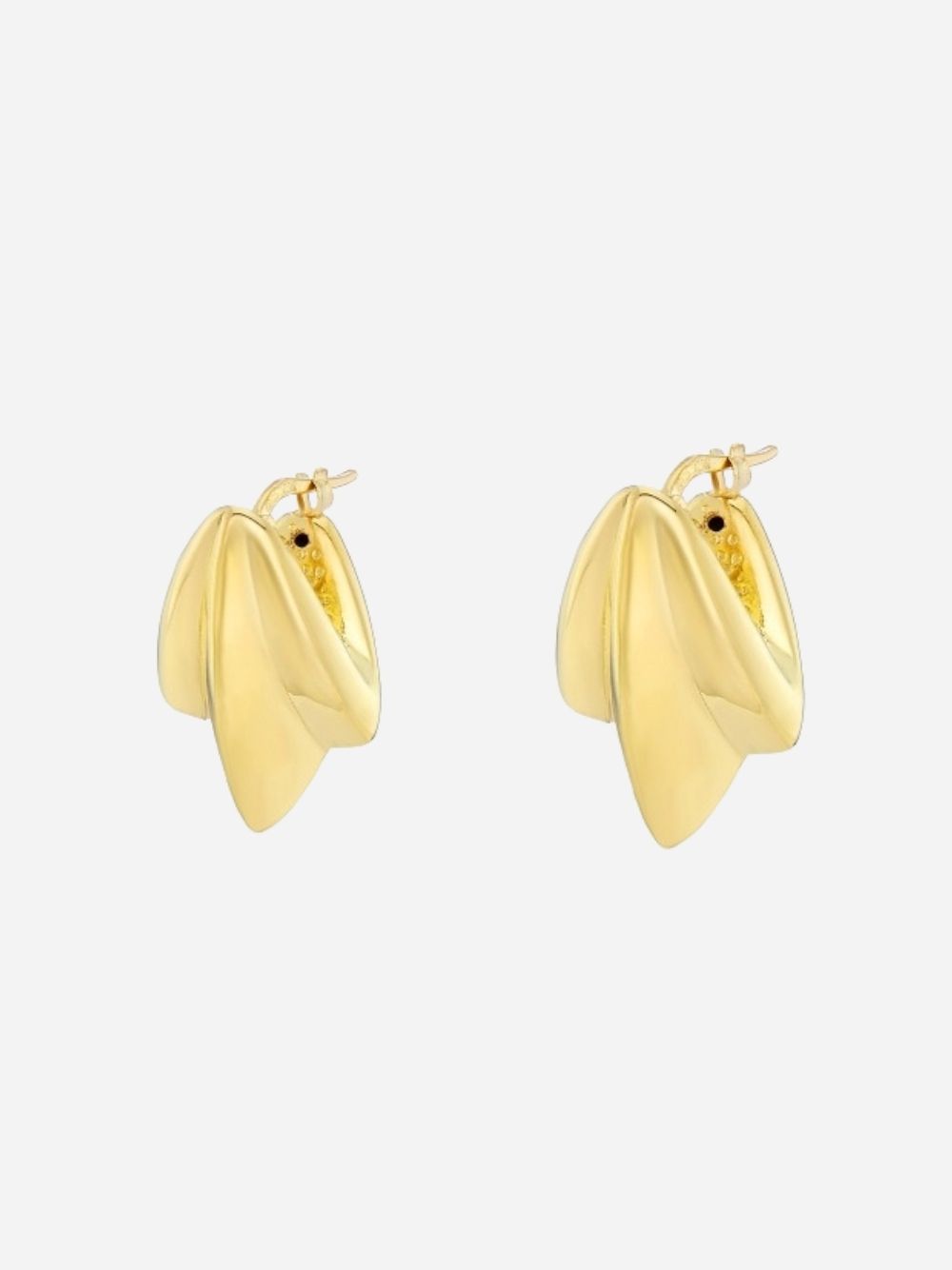 Gold Shield Earrings