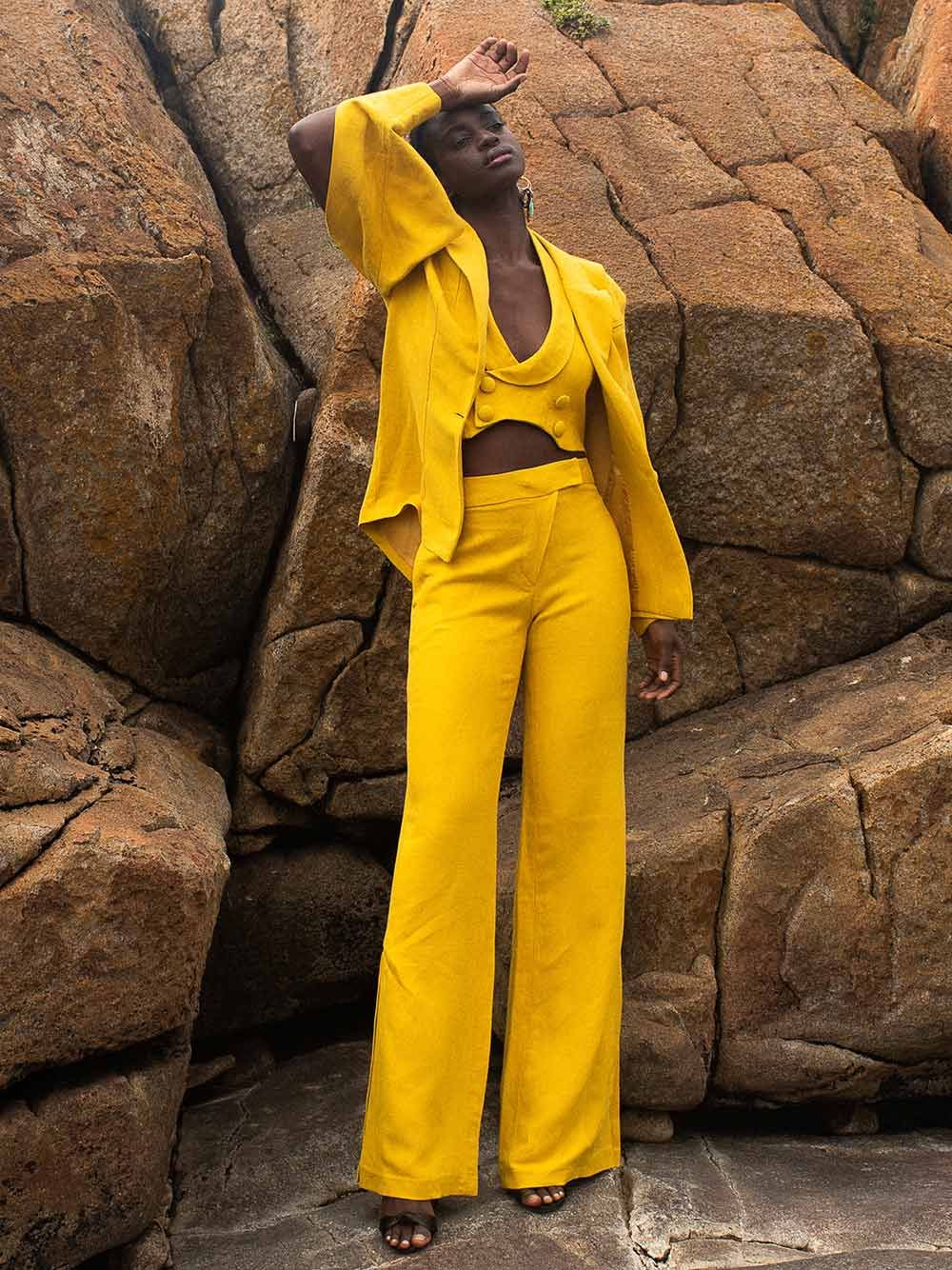 Yellow Lima Vest | Carolina Machado