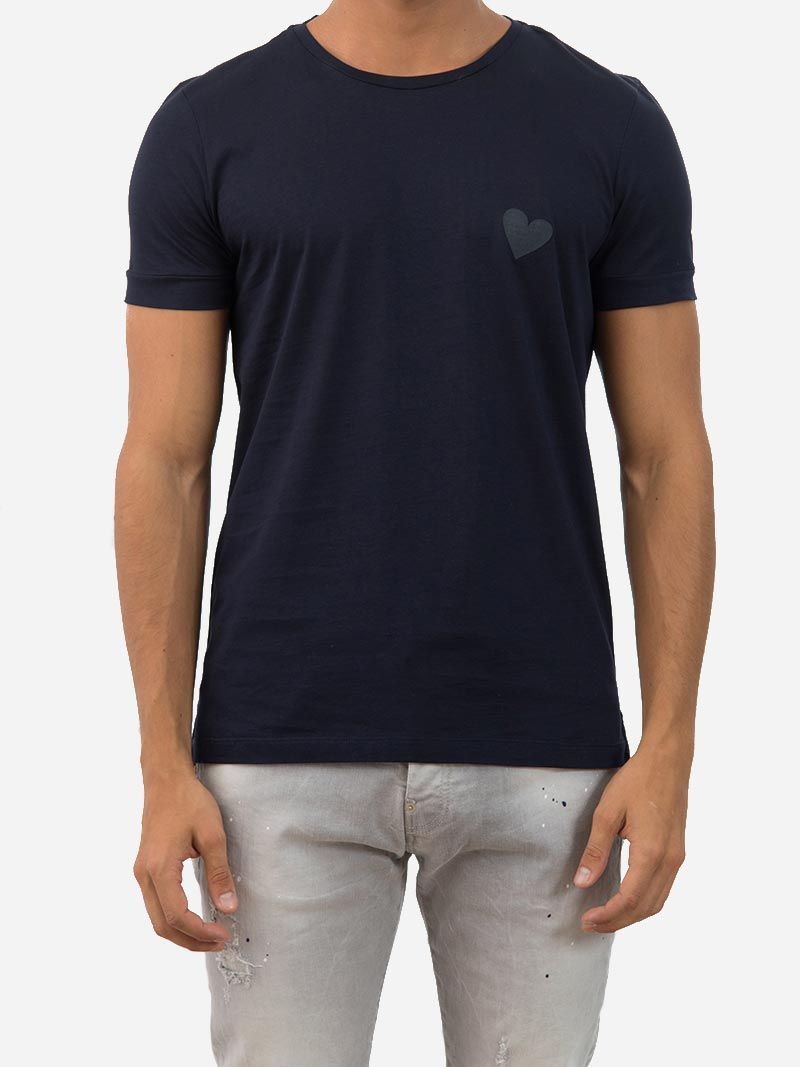 Classic Heart Blue T-Shirt | Inimigo Clothing