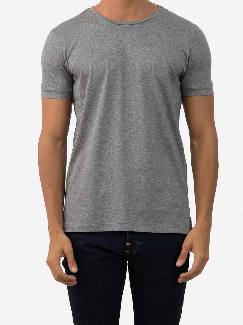 Classic Heart Grey T-Shirt | Inimigo Clothing