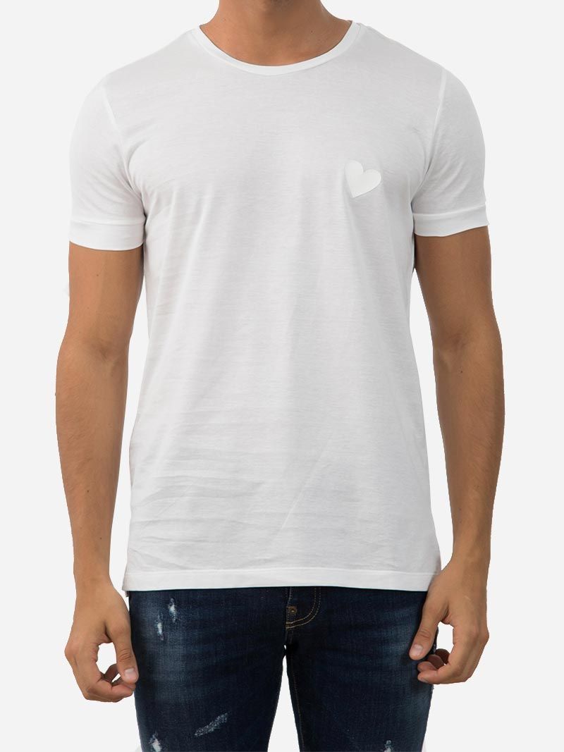 Classic Heart White T-Shirt | Inimigo Clothing