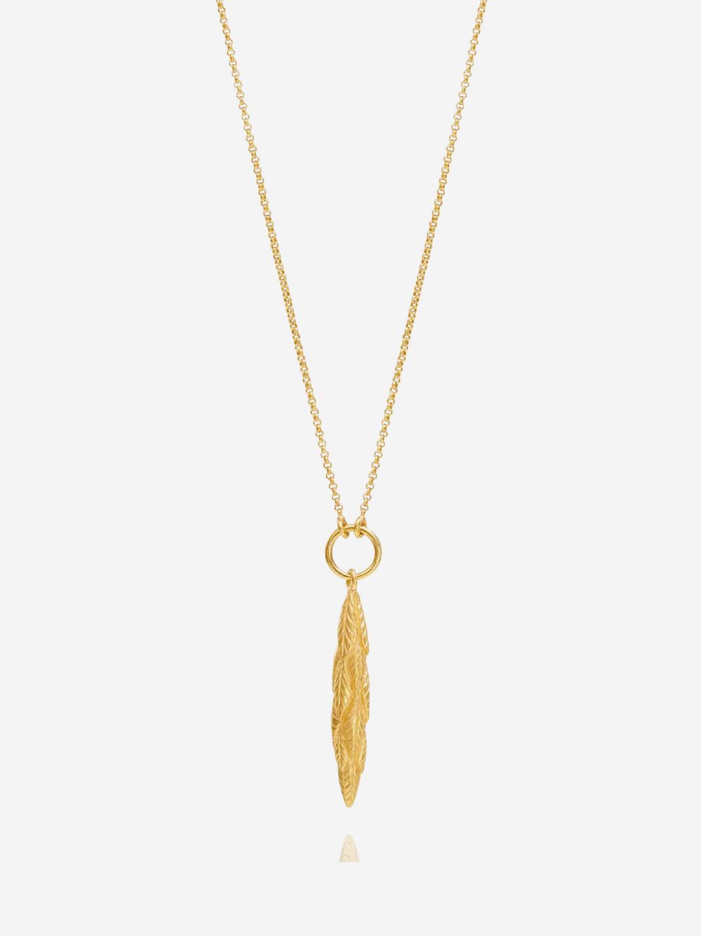 Bromelia Long Necklace with Pendant