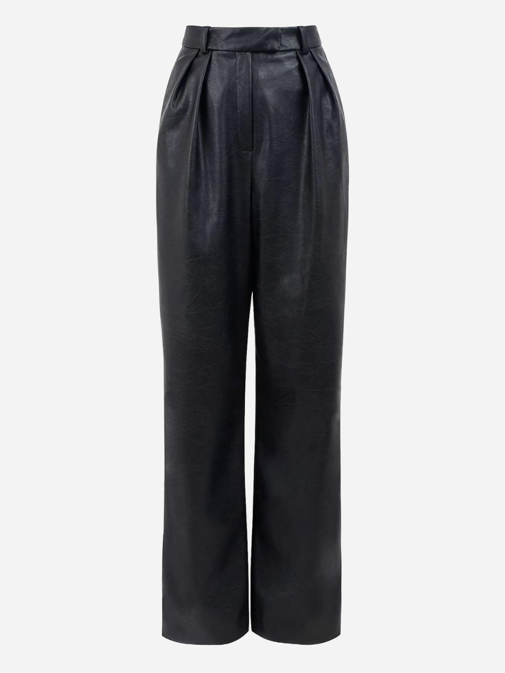 Cole High-Waist Faux-Leather Trousers