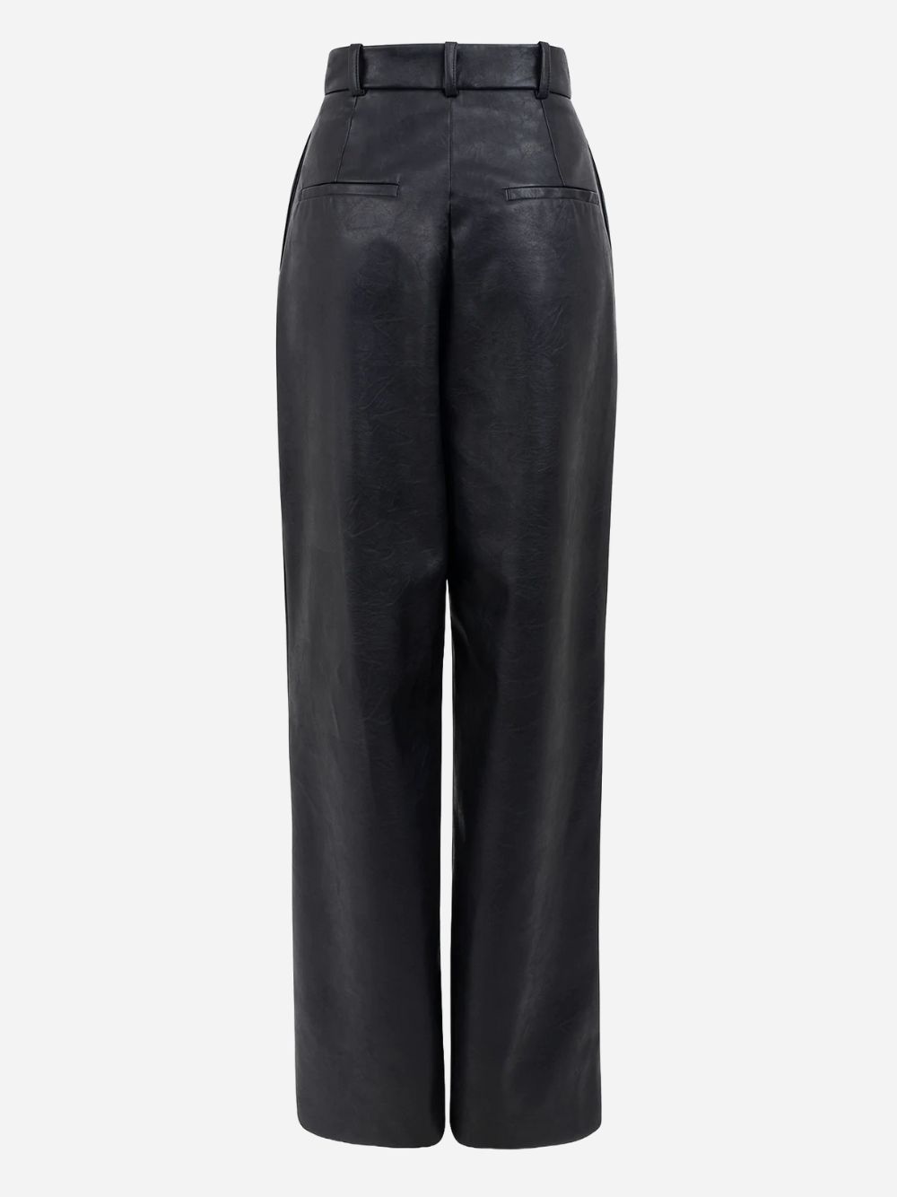 Cole High-Waist Faux-Leather Trousers