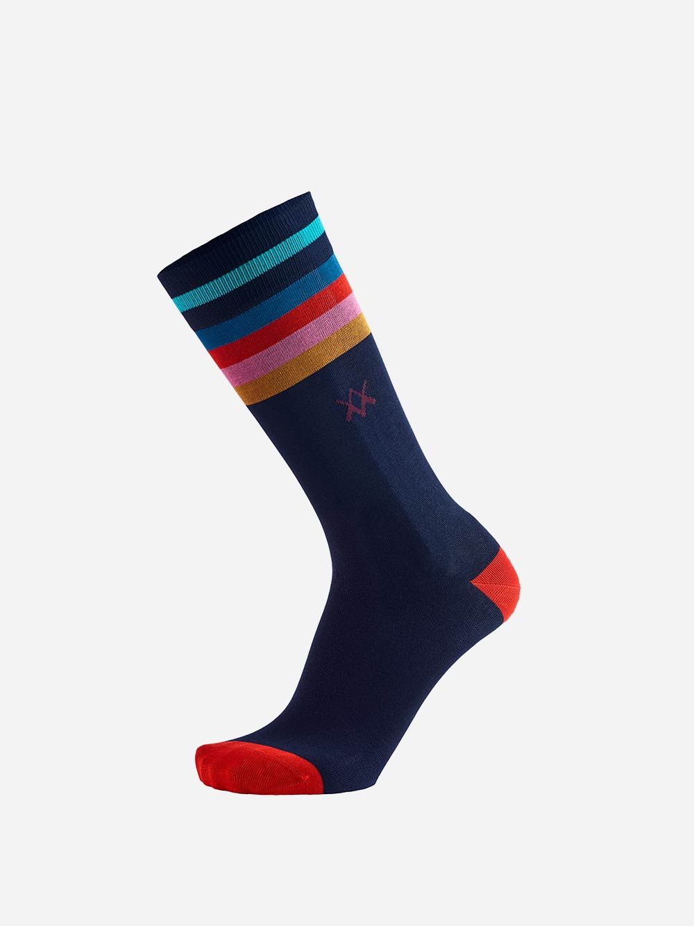 Colourful Log Navy Socks | Westmister